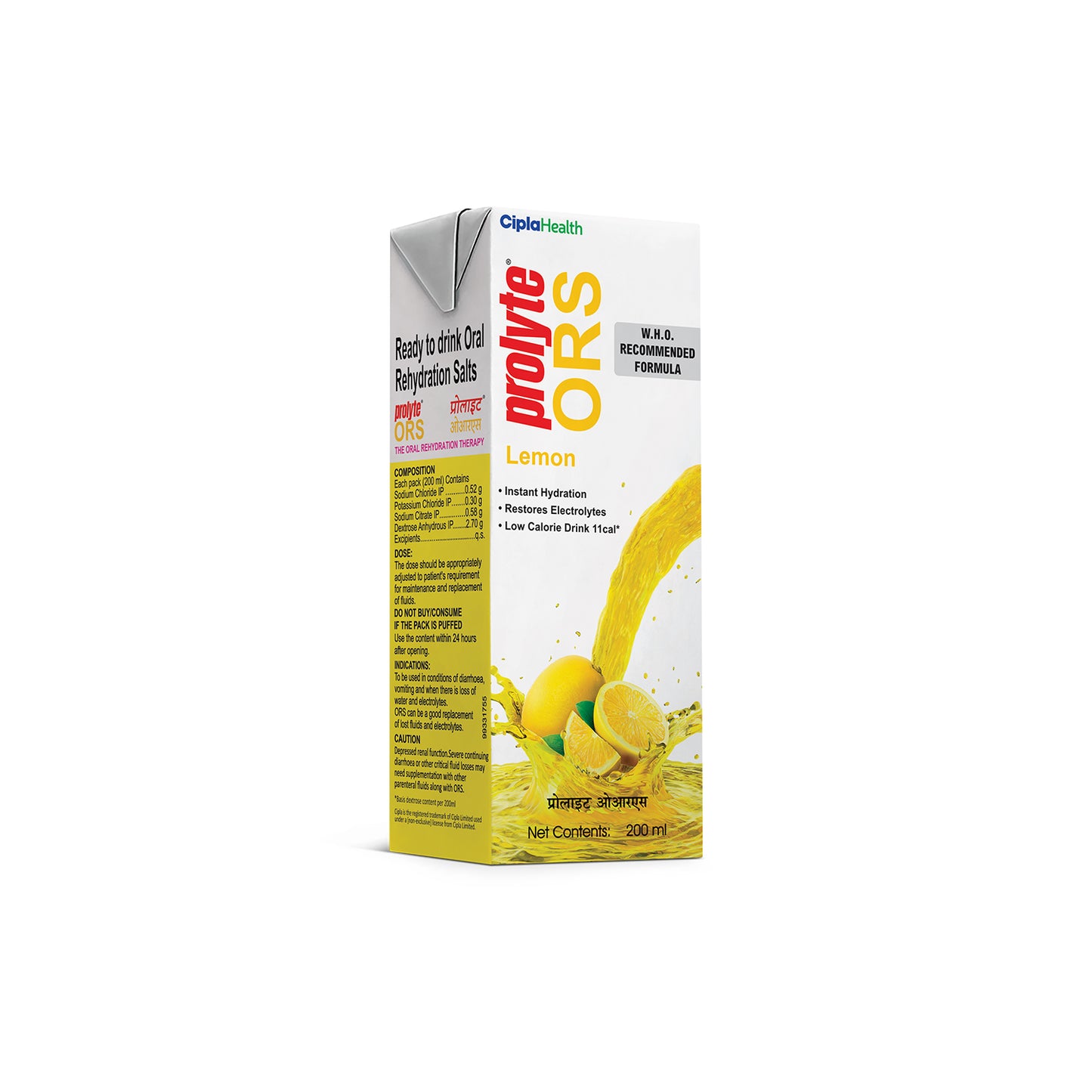 Prolyte ORS Lemon Drink - 200ml